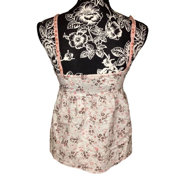 Vintage Forever 21 Floral Sequin Tank Top Flowers Coastal Beach Vacation - Picture 2 of 10